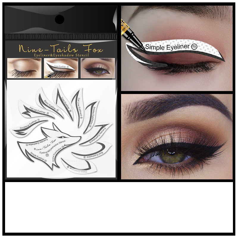 Eyeshadow Eyeliner Makeup Template Sticker - Beemyn
