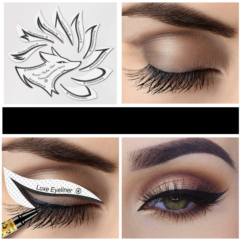 Eyeshadow Eyeliner Makeup Template Sticker - Beemyn
